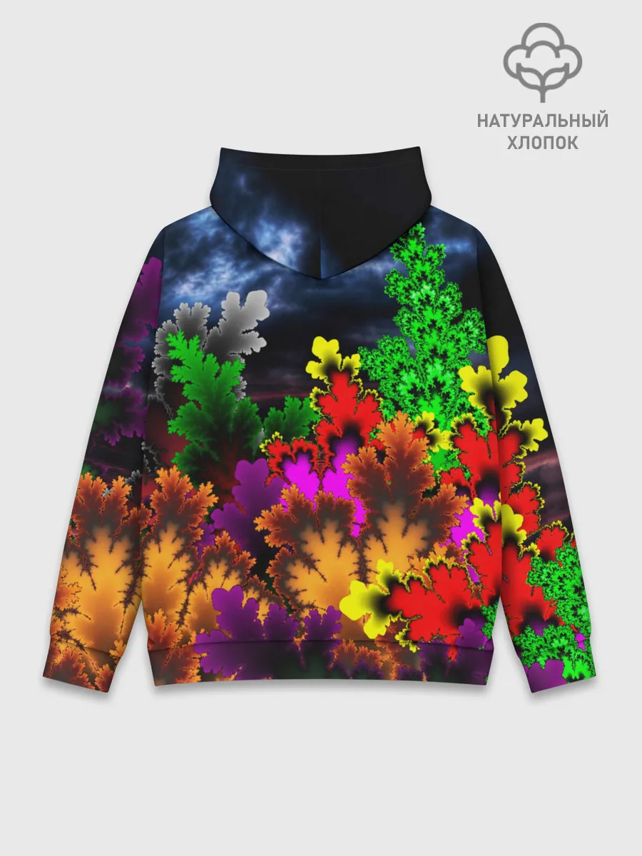 Худи мужской база хлопок / КИСЛОТНАЯ АБСТРАКЦИЯ