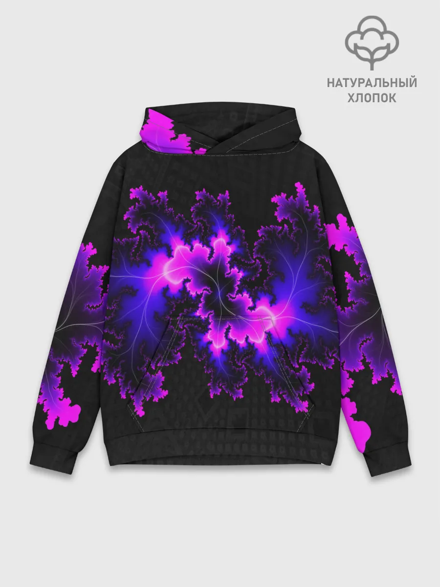 Худи мужской база хлопок / NEON Liquid
