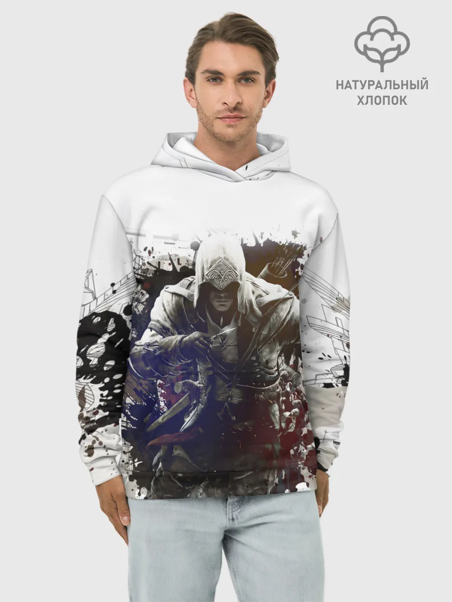 Худи мужской база хлопок / Assassins Creed