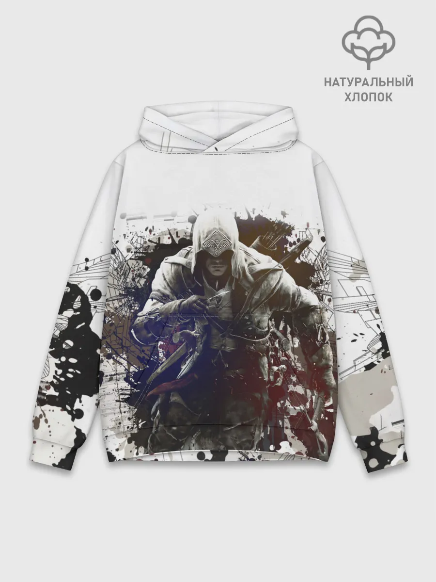 Худи мужской база хлопок / Assassins Creed
