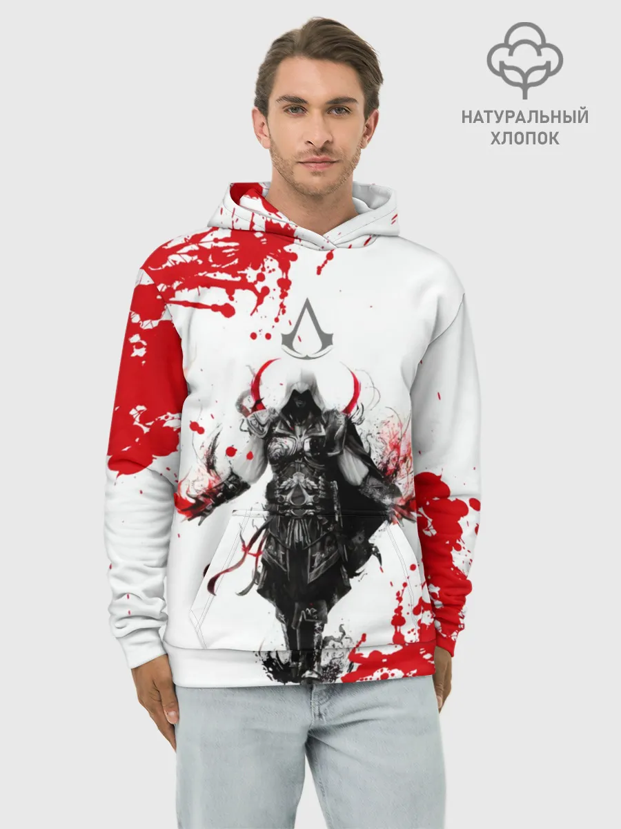 Худи мужской база хлопок / Assassins Creed
