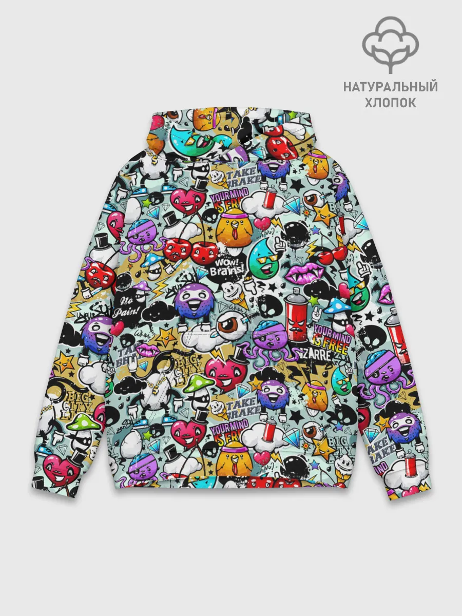 Худи мужской база хлопок / Stickerboom