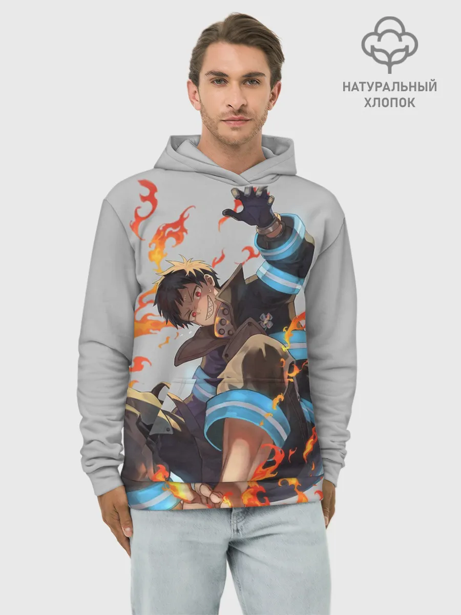 Худи мужской база хлопок / FireForce