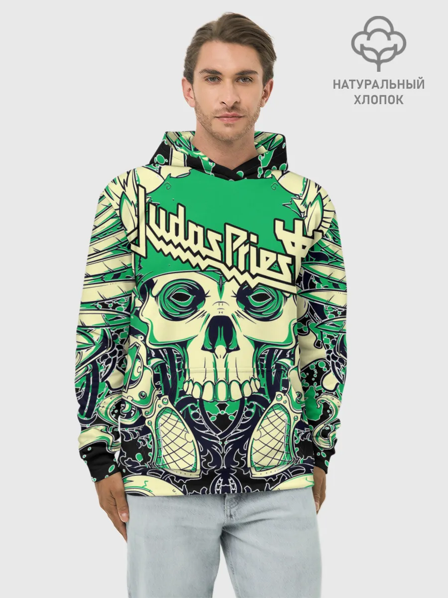 Худи мужской база хлопок / JUDAS PRIEST | ДЖУДАС ПРИСТ
