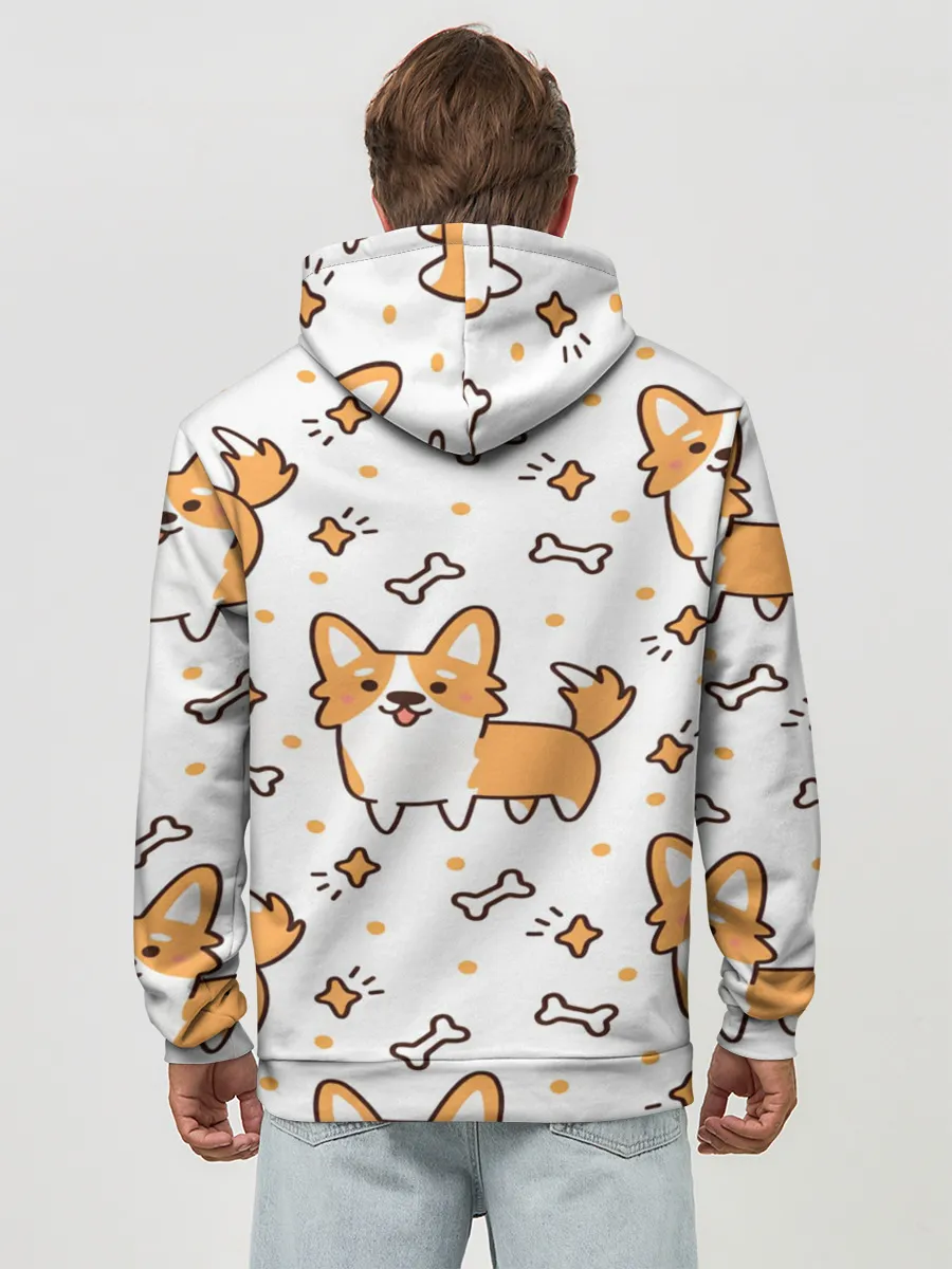 Худи мужской база хлопок / Корги