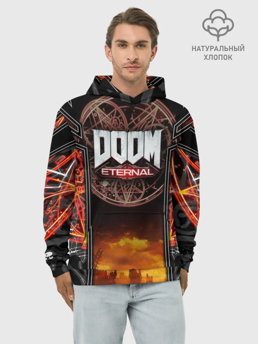Худи мужской база хлопок / DOOM ETERNAL