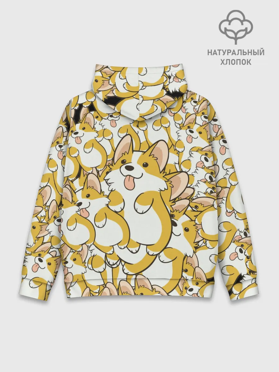 Худи мужской база хлопок / Корги