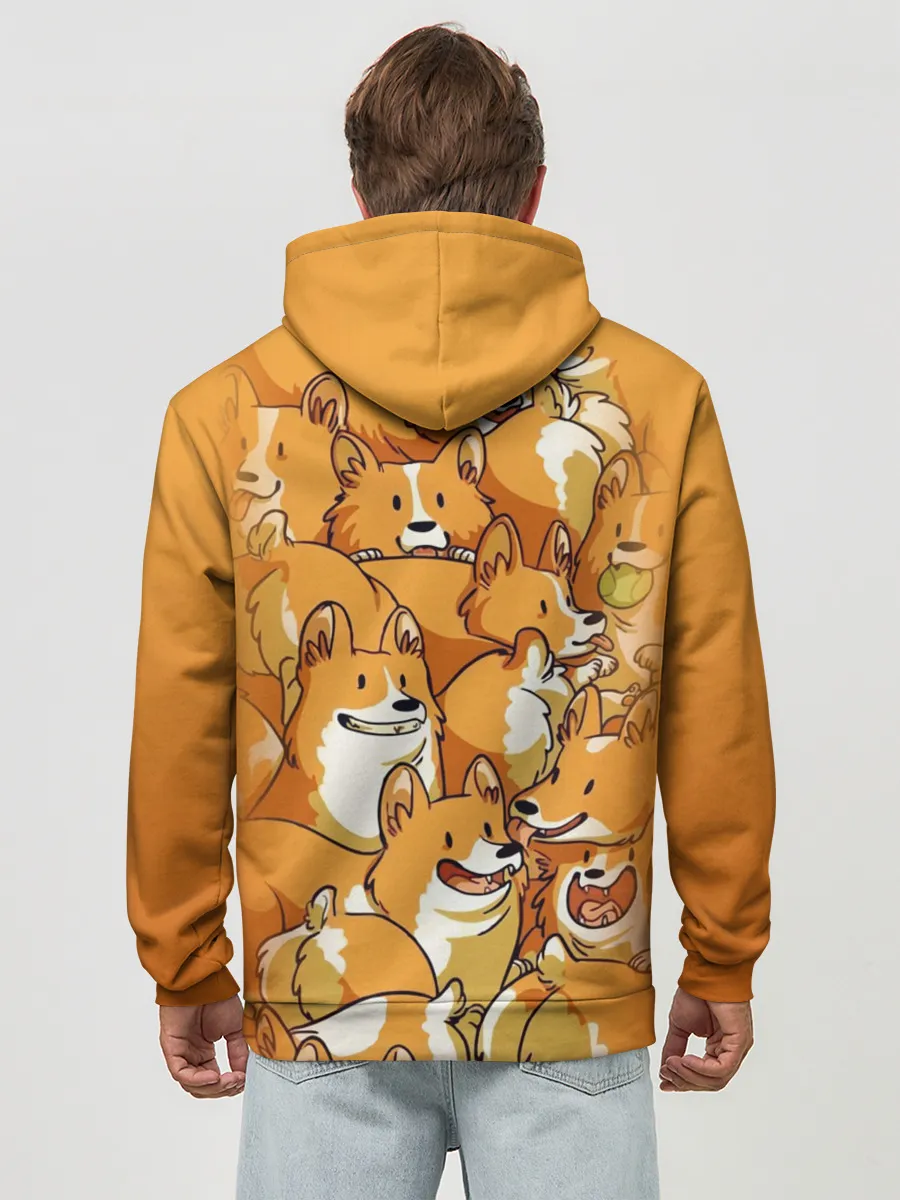 Худи мужской база хлопок / Корги