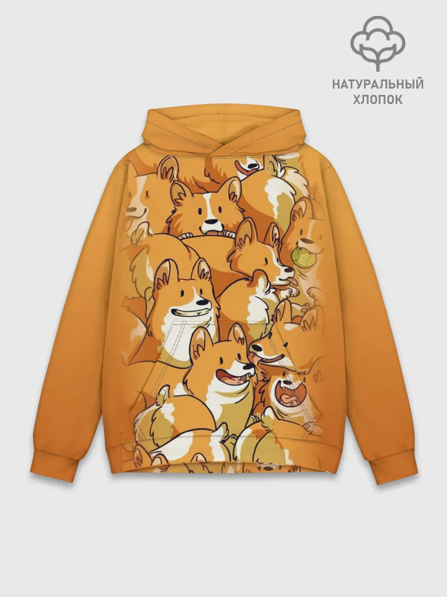 Худи мужской база хлопок / Корги
