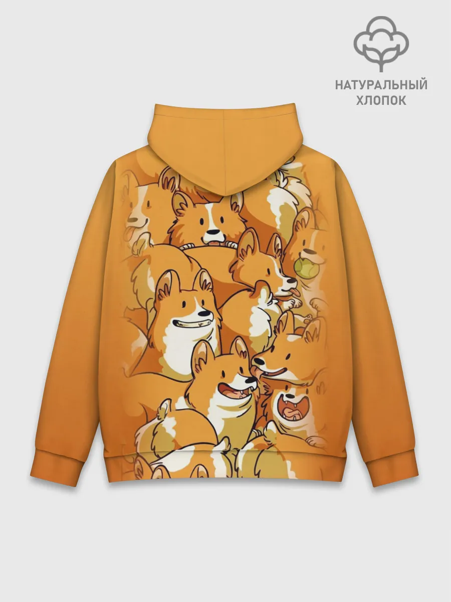 Худи мужской база хлопок / Корги