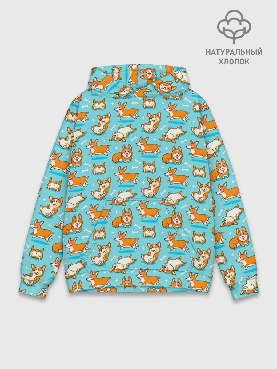 Худи мужской база хлопок / Корги