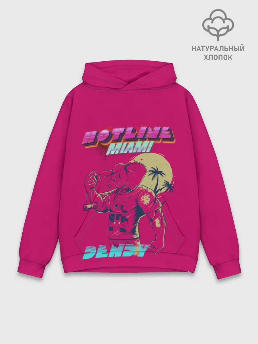 Худи мужской база хлопок / Hotline Miami