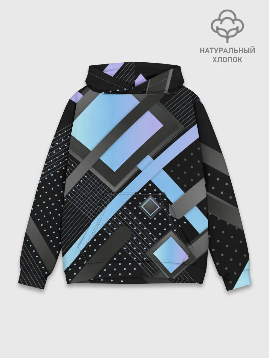 Худи мужской база хлопок / Modern Geometry