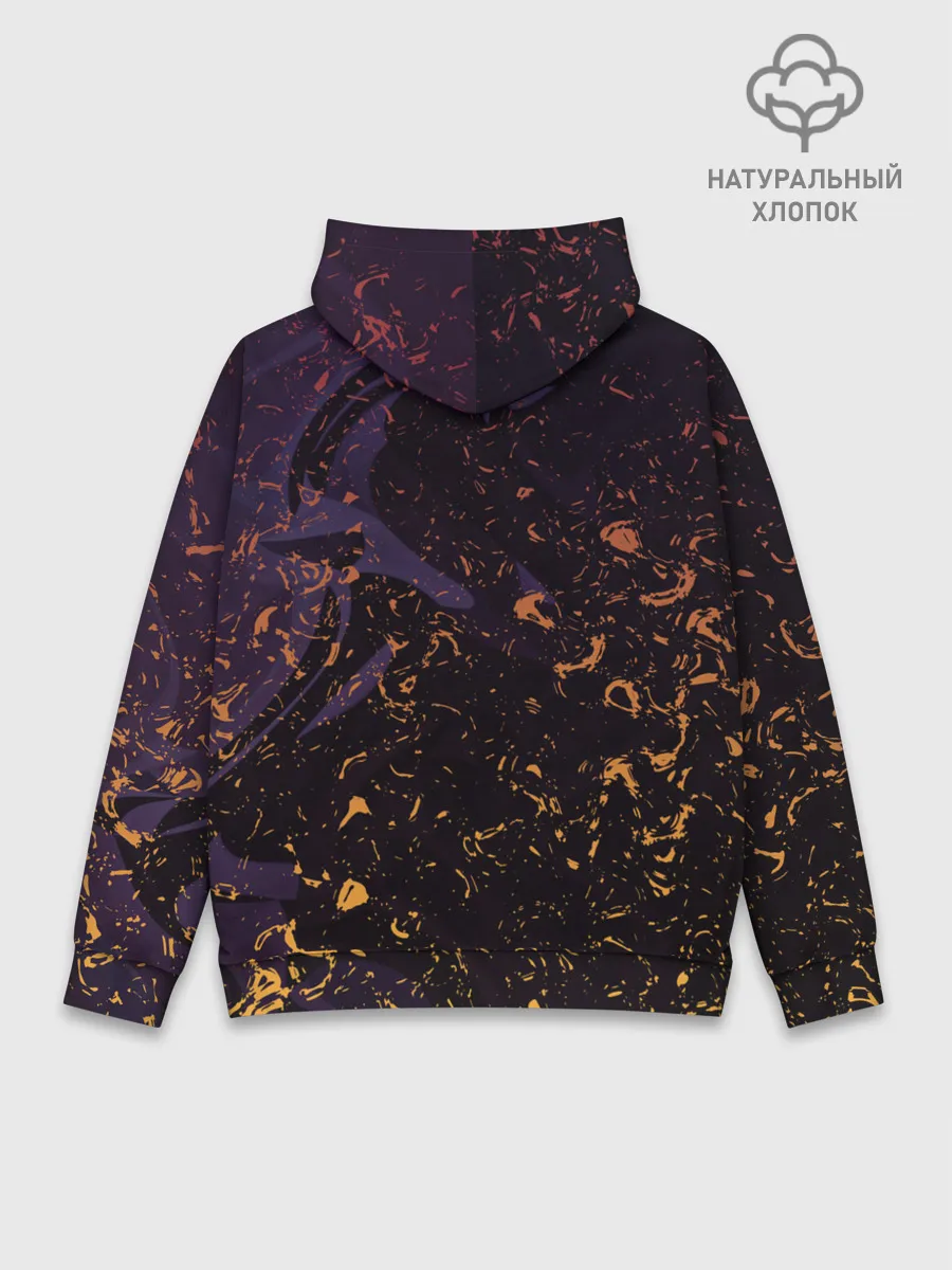 Худи мужской база хлопок / Flame in the night