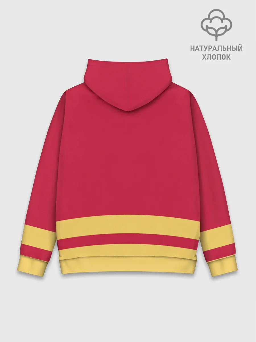 Худи мужской база хлопок / Калгари Флэймз