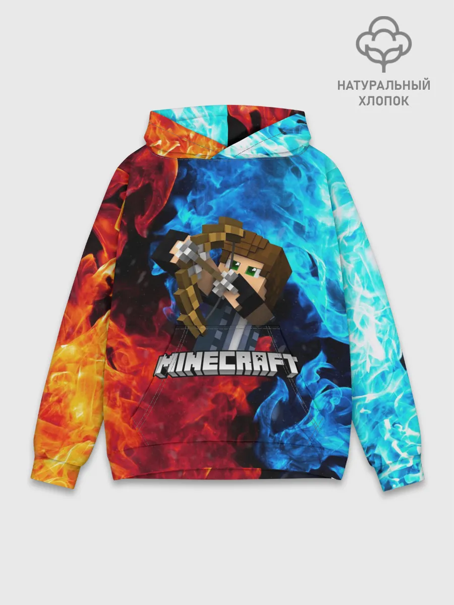 Худи мужской база хлопок / Minecraft / Майнкрафт
