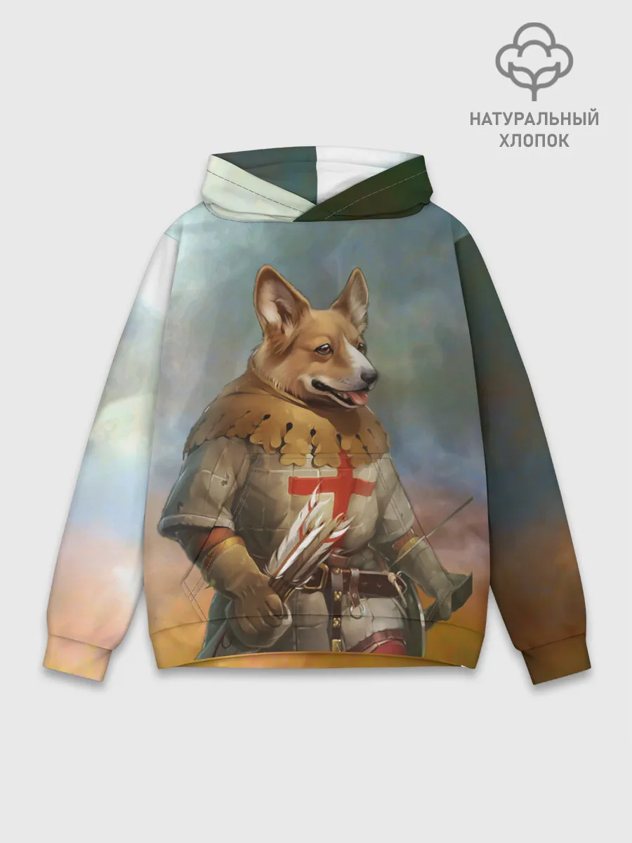 Худи мужской база хлопок / КОРГИ ЛУЧНИК