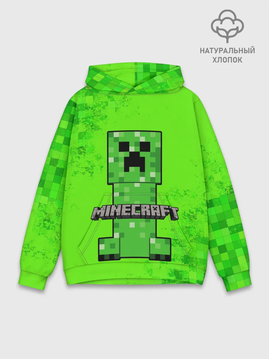 Худи мужской база хлопок / MINECRAFT