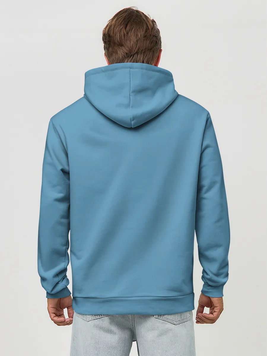 Худи мужской база хлопок / Осьминог барабанщик