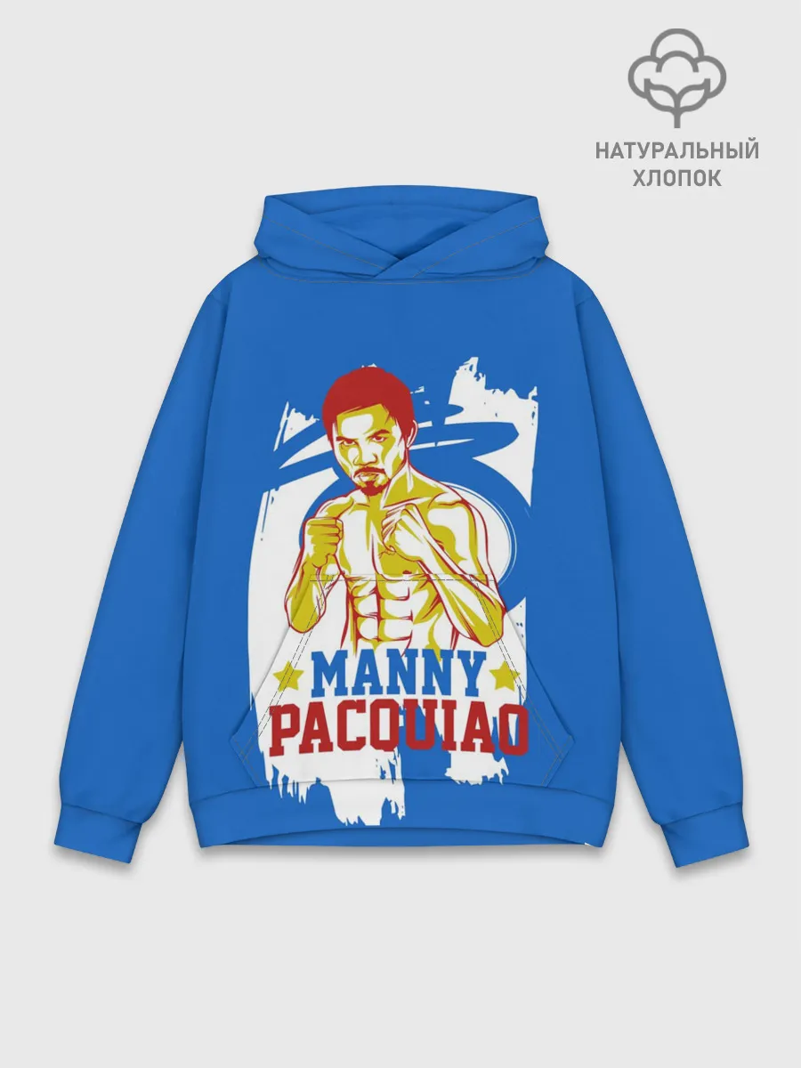 Худи мужской база хлопок / Manny Pacquiao