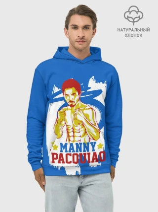 Худи мужской база хлопок / Manny Pacquiao