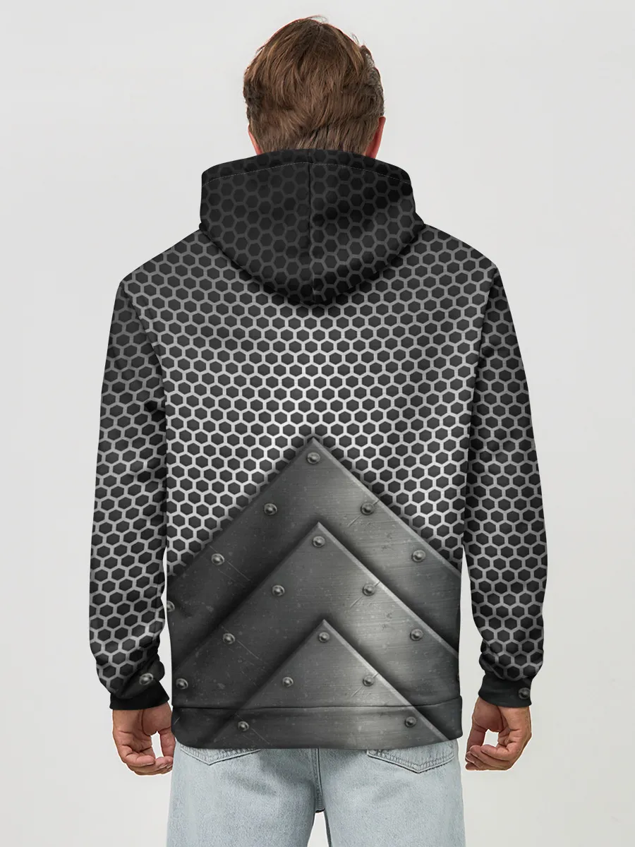 Худи мужской база хлопок / Броня металлическая