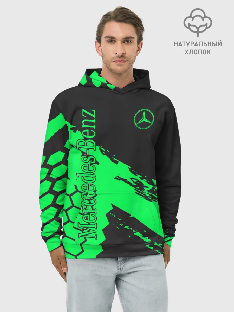 Худи мужской база хлопок / Mercedes-Benz