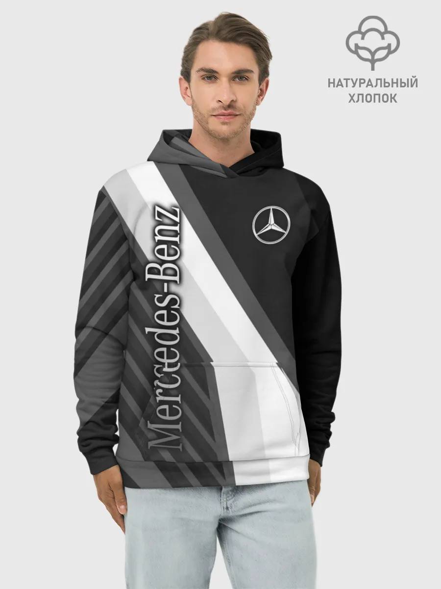 Худи мужской база хлопок / Mercedes-Benz