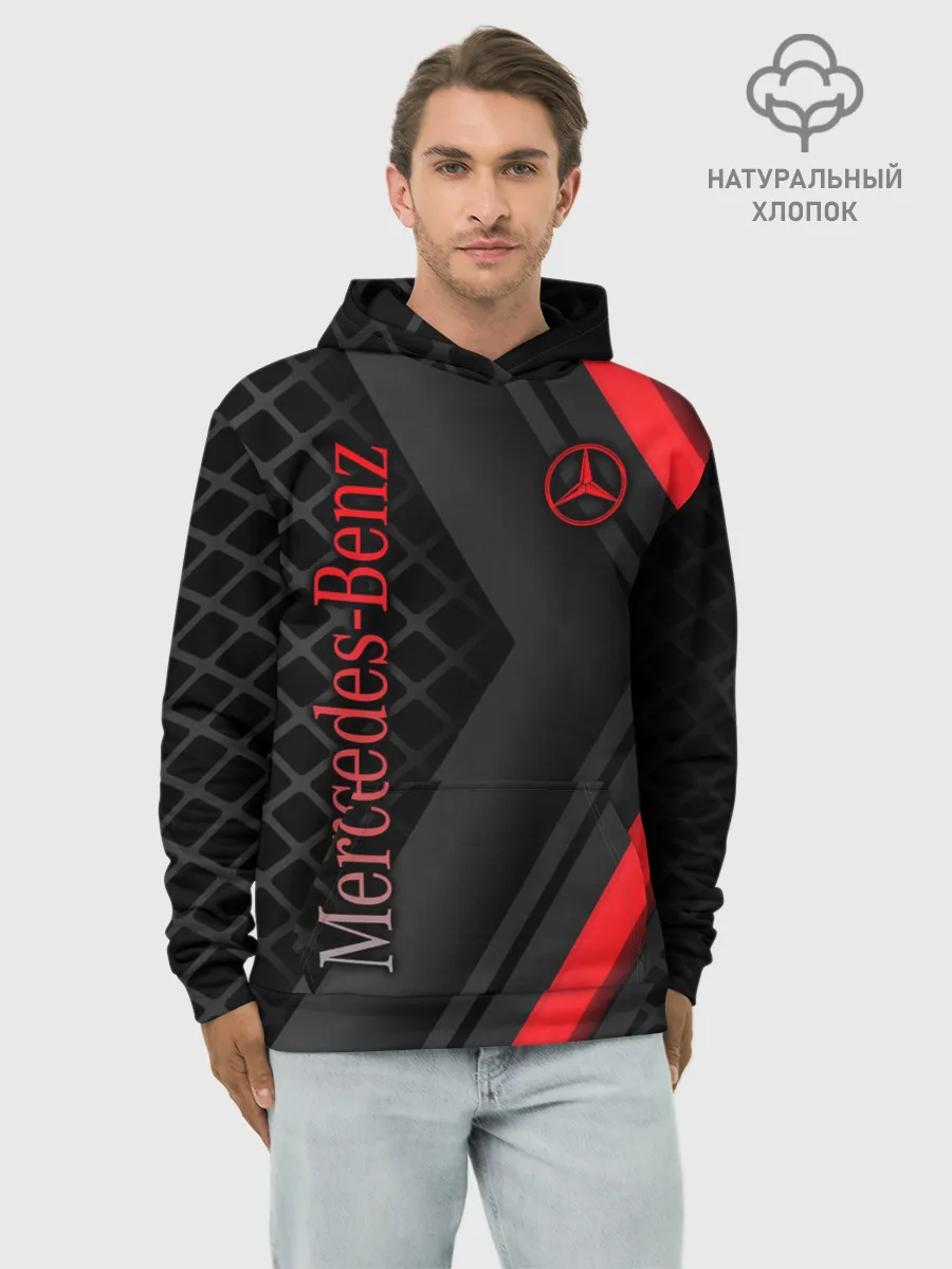 Худи мужской база хлопок / MERCEDES-BENZ | AMG