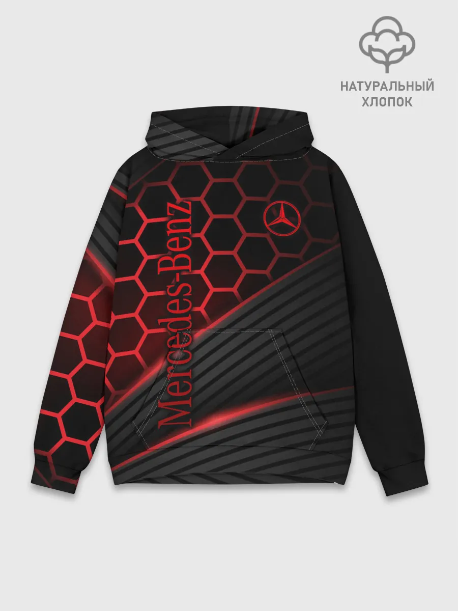 Худи мужской база хлопок / Mercedes-Benz