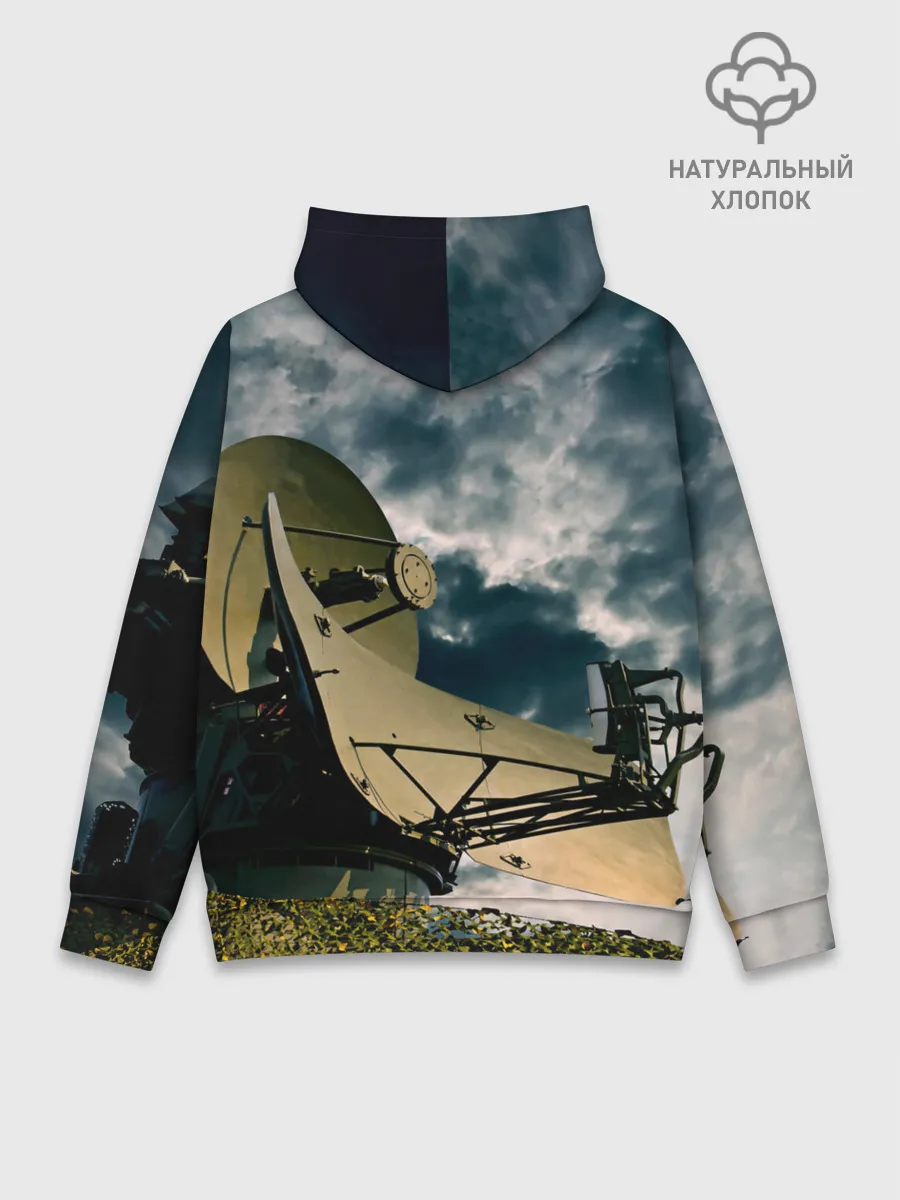 Худи мужской база хлопок / Войска связи