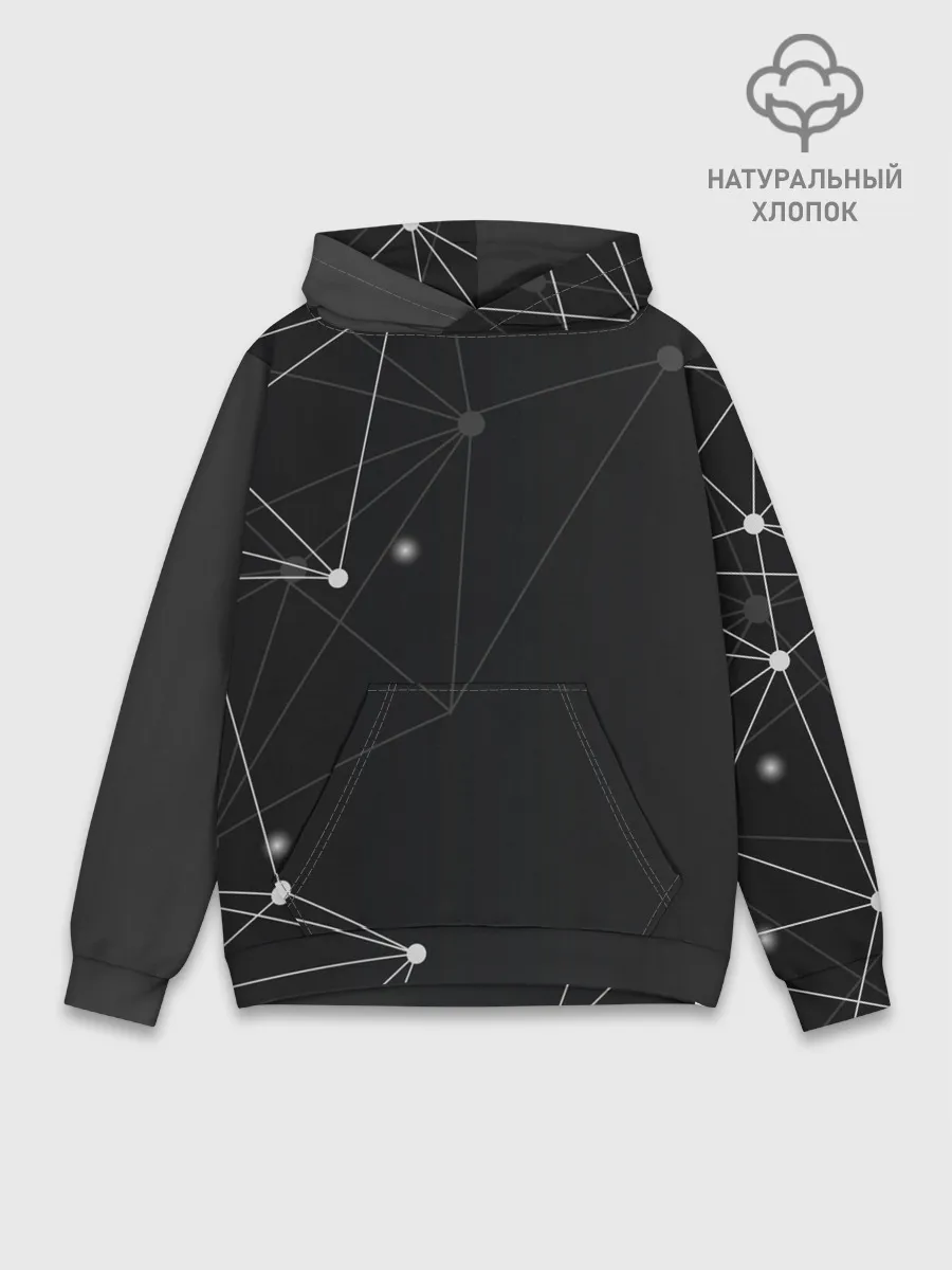 Худи мужской база хлопок / si-fi art