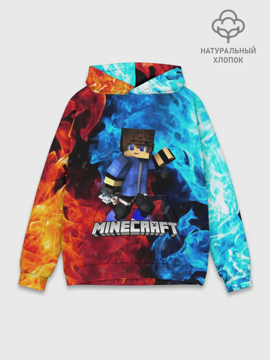 Худи мужской база хлопок / Minecraft / Майнкрафт