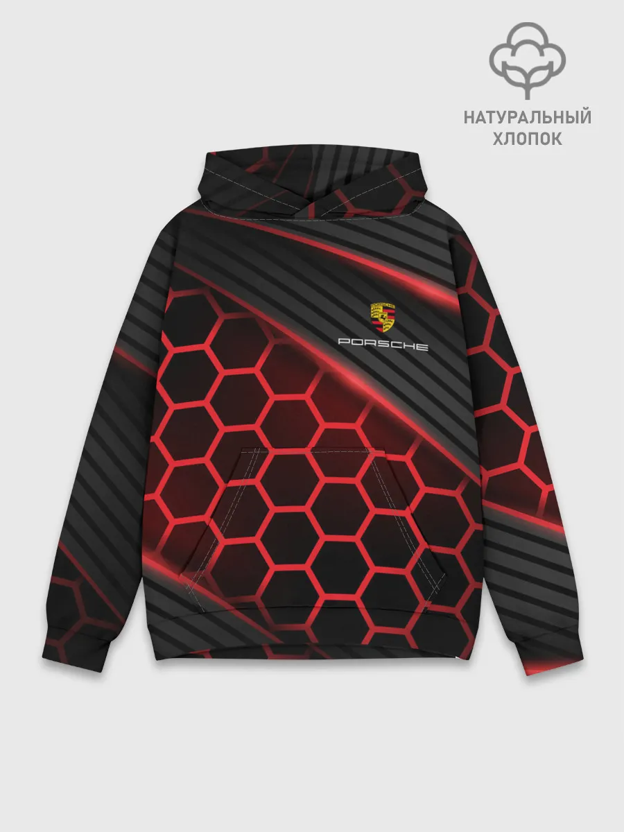 Худи мужской база хлопок / PORSCHE | ПОРШЕ
