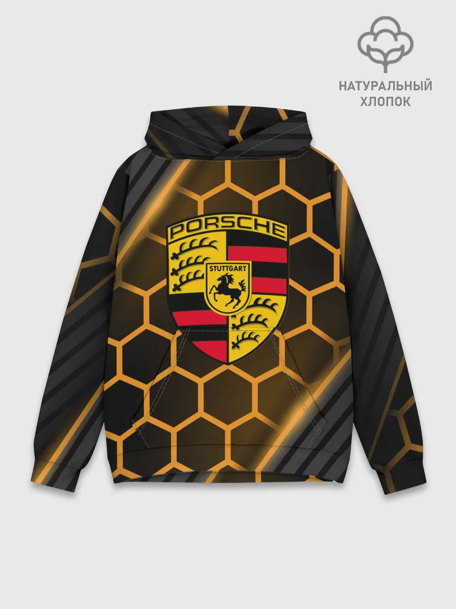 Худи мужской база хлопок / PORSCHE | ПОРШЕ