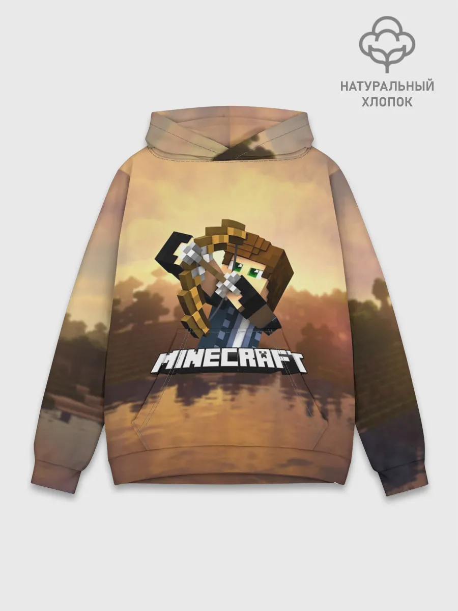 Худи мужской база хлопок / Майнкрафт