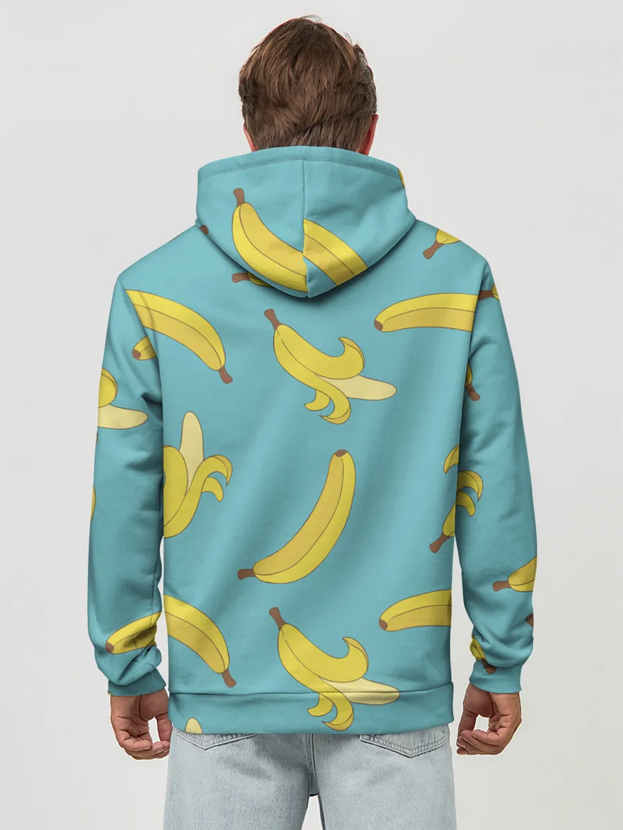 Худи мужской база хлопок / Банановый дождь