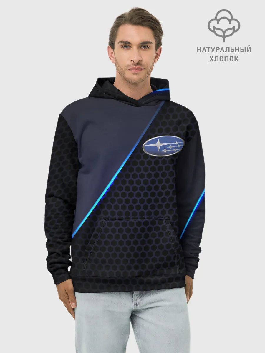 Худи мужской база хлопок / SUBARU