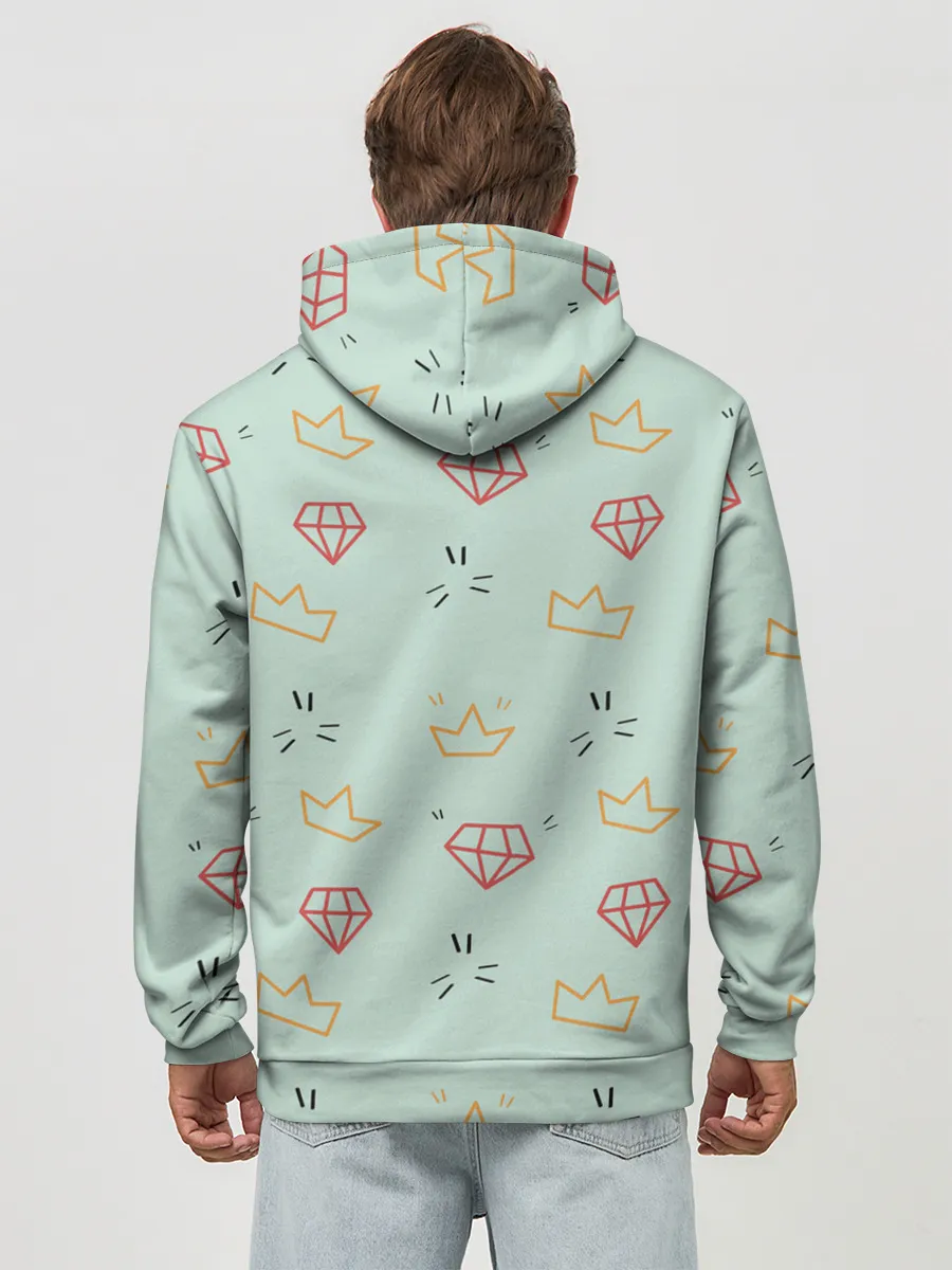 Худи мужской база хлопок / Алмазный арт