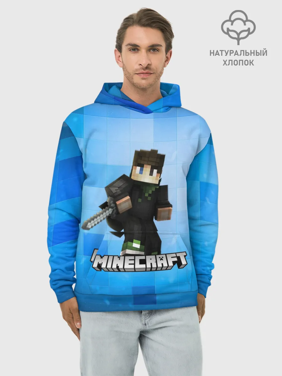 Худи мужской база хлопок / Minecraft / Майнкрафт