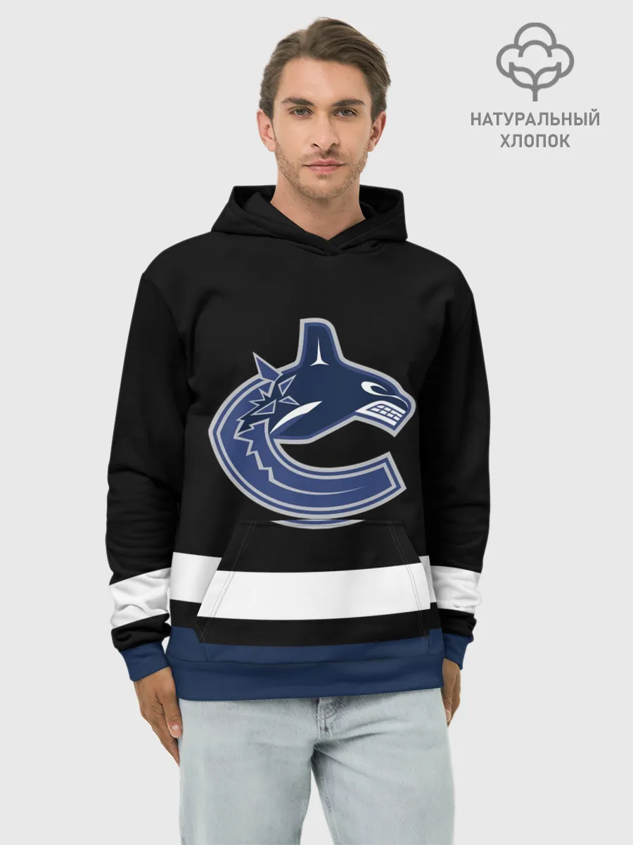 Худи мужской база хлопок / Vancouver Canucks