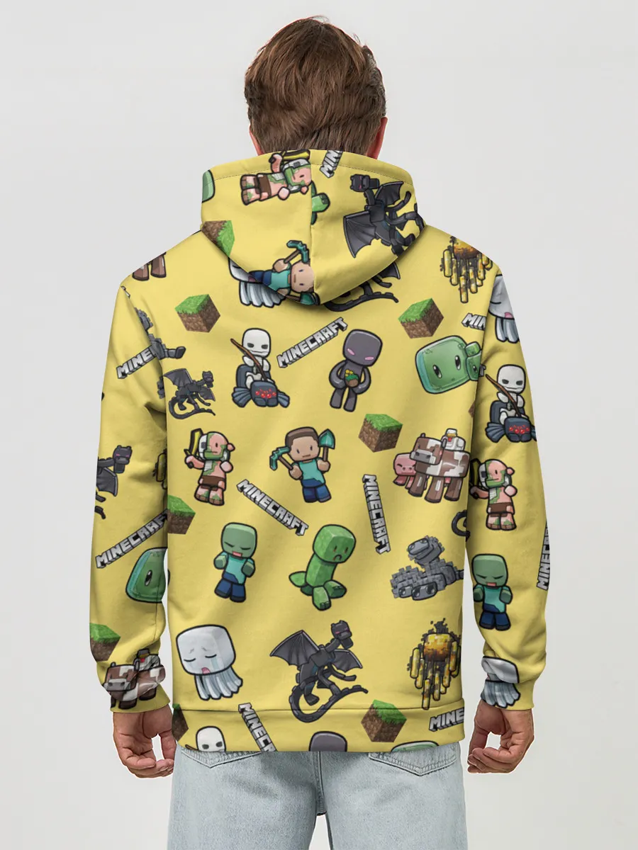 Худи мужской база хлопок / MINECRAFT