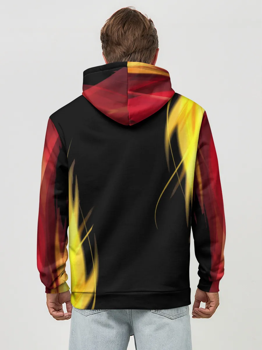 Худи мужской база хлопок / Грозовой кошак