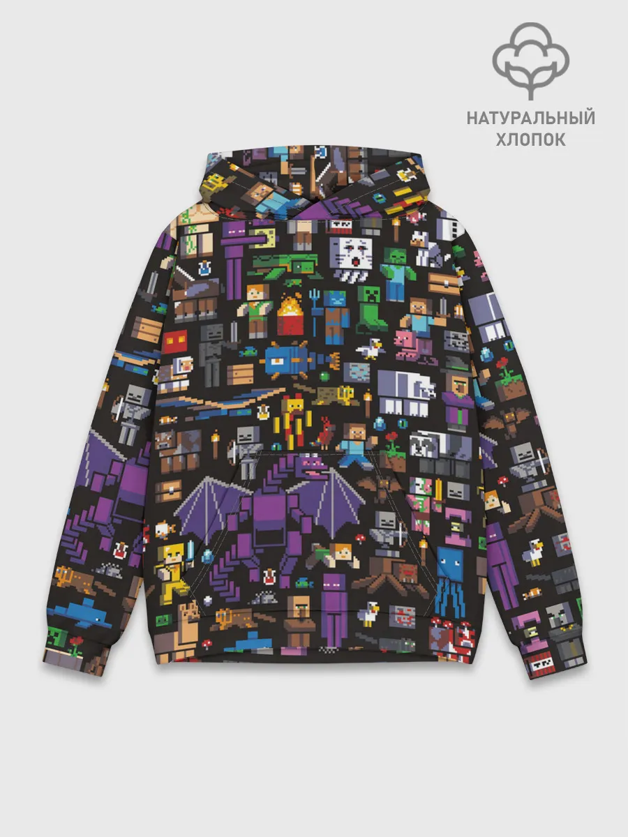 Худи мужской база хлопок / MINECRAFT | МАЙНКРАФТ