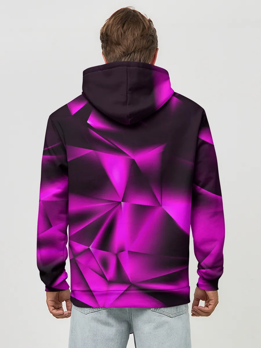 Худи мужской база хлопок / НЕОНОВАЯ ТЕКСТУРА