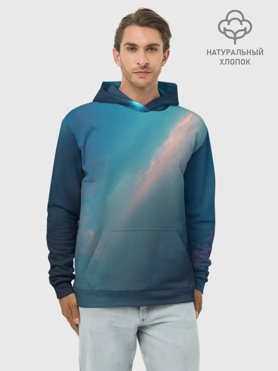 Худи мужской база хлопок / Космос