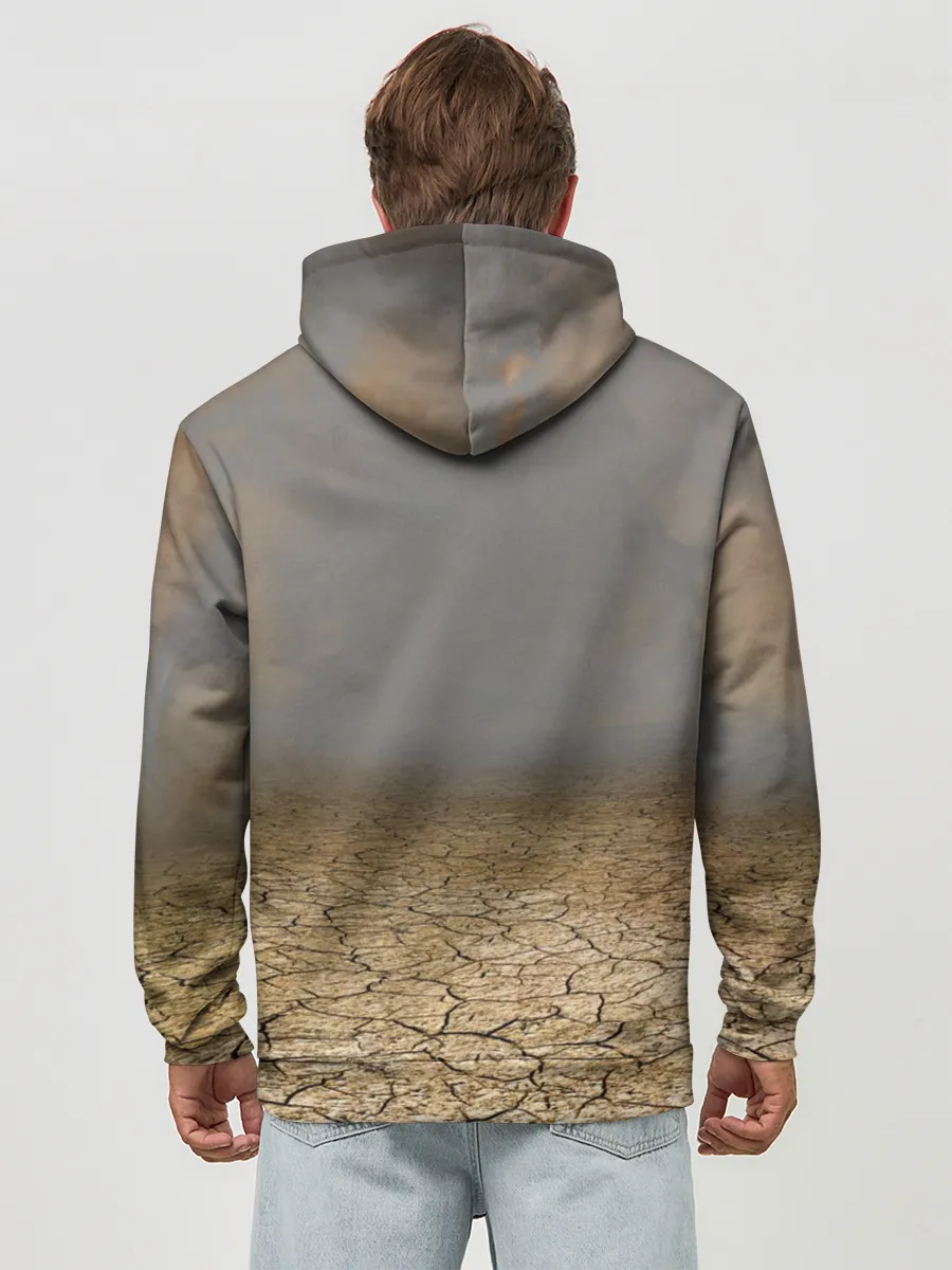 Худи мужской база хлопок / Земляной кошак с расенганом