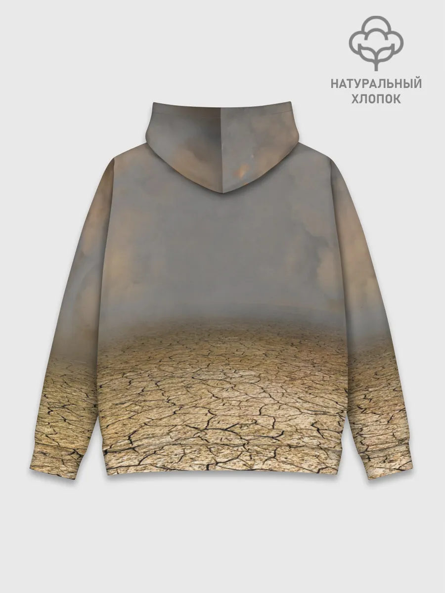 Худи мужской база хлопок / Земляной кошак с расенганом