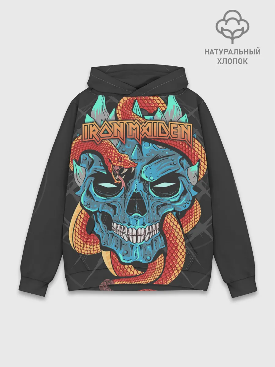 Худи мужской база хлопок / Iron Maiden