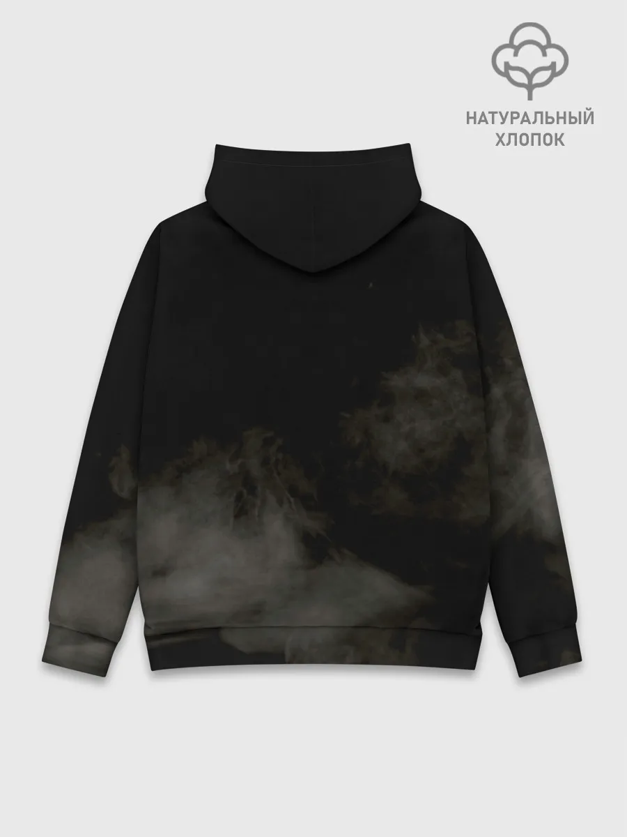 Худи мужской база хлопок / ALL BLACKS